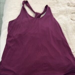 Athleta Purple Backless Tank Top